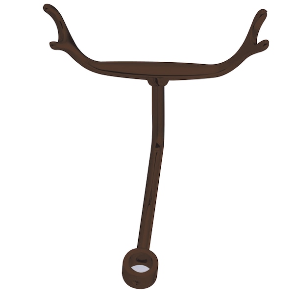 Vintage Shower Pole Holder, Oil Rubbed Bronze